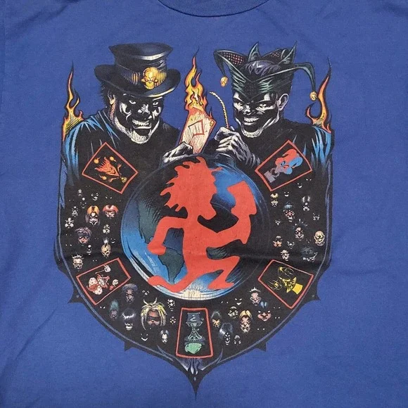 VTG Y2K ICP Insane Clown Posse Gathering In The Juggalos 2001 Band T Shirt Large